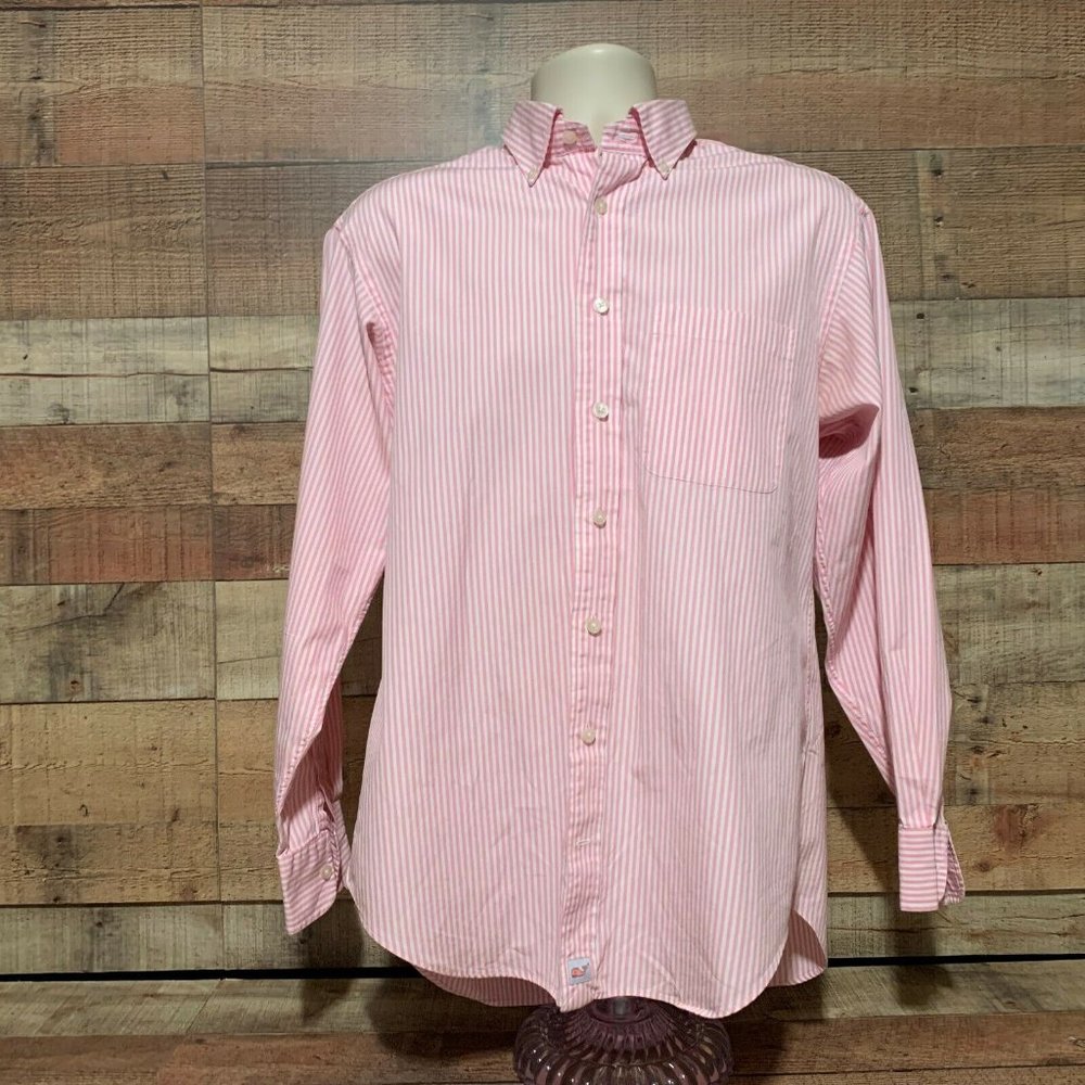 VINEYARD VINES Murray Pink Stripe Button Up Shirt